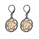 0098OS42 Ohrhänger  PVD-Rhodium-Beschichtung PVD-Rhodium-Beschichtung