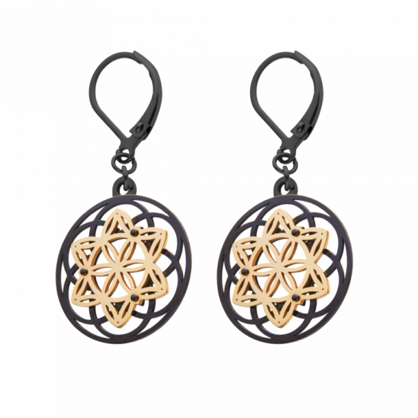 0098OS42 Ohrhänger  PVD-Rhodium-Beschichtung PVD-Rhodium-Beschichtung
