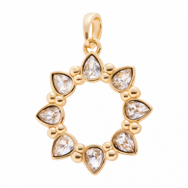 JS014AG01 Anhänger Crystal PVD-Echtgold-Beschichtung PVD-Echtgold-Beschichtung