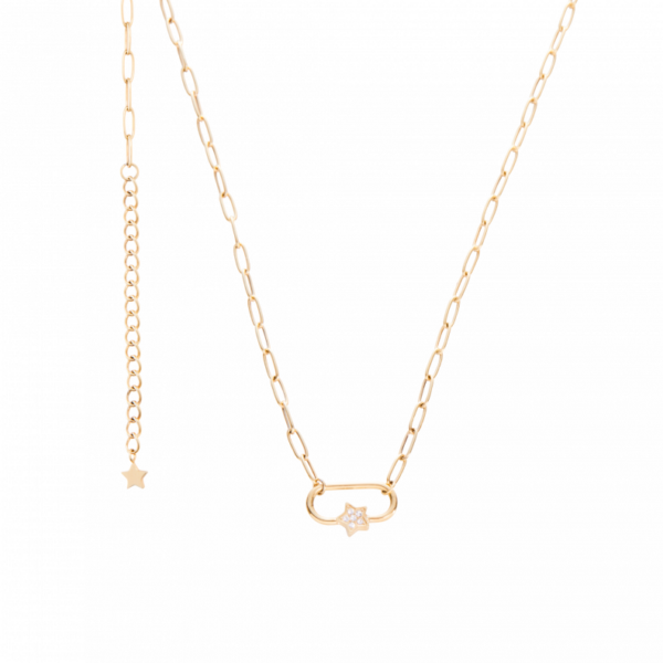 0131CG01 Collier Crystal PVD-Titan-Braun-Beschichtung PVD-Titan-Braun-Beschichtung