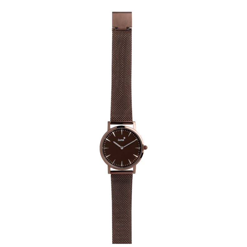 W040B Uhren  PVD-Titan-Braun-Beschichtung PVD-Titan-Braun-Beschichtung