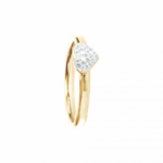 0134RG01 Ringe Crystal PVD-Echtgold-Beschichtung PVD-Echtgold-Beschichtung