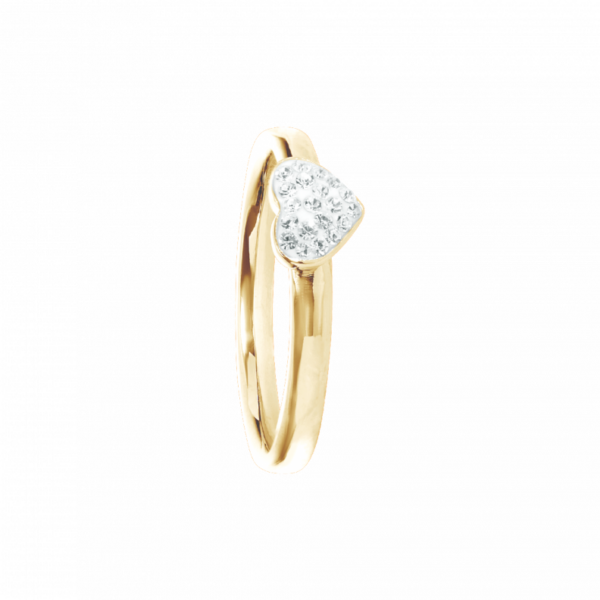 0134RG01 Ringe Crystal PVD-Echtgold-Beschichtung PVD-Echtgold-Beschichtung