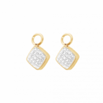 0135OG01 Einhänger Crystal PVD-Echtgold-Beschichtung PVD-Echtgold-Beschichtung