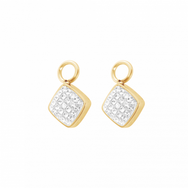 0135OG01 Einhänger Crystal PVD-Echtgold-Beschichtung PVD-Echtgold-Beschichtung