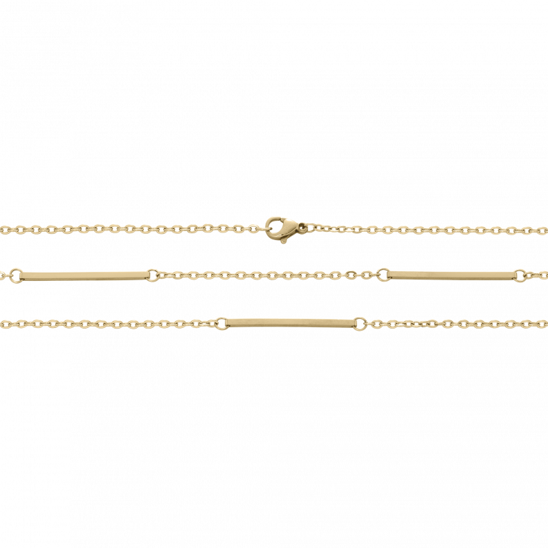 0065KG00 Ketten  PVD-Echtgold-Beschichtung PVD-Echtgold-Beschichtung