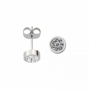 001O Ohrstecker Crystal poliert poliert