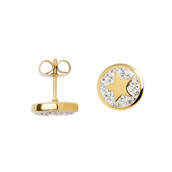 0160OG01 Ohrstecker  PVD-Echtgold-Beschichtung PVD-Echtgold-Beschichtung