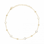 0105FG01 Fußkettchen  PVD-Echtgold-Beschichtung PVD-Echtgold-Beschichtung