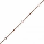 0105KB01 Collier Weiß PVD-Titan-Braun-Beschichtung PVD-Titan-Braun-Beschichtung
