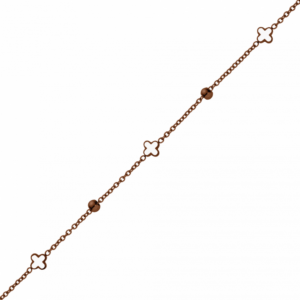 0105KB01 Collier  PVD-Titan-Braun-Beschichtung PVD-Titan-Braun-Beschichtung