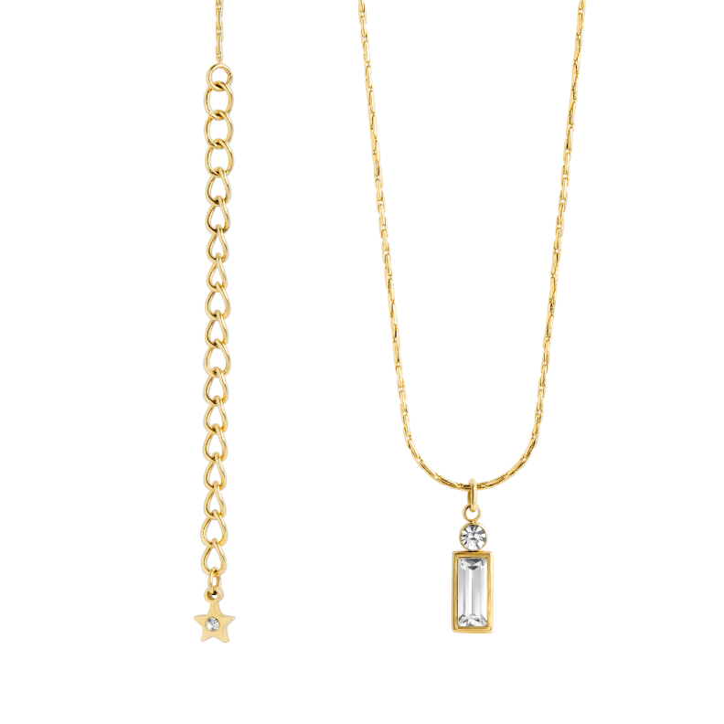 0155CG01 Collier  PVD-Echtgold-Beschichtung PVD-Echtgold-Beschichtung