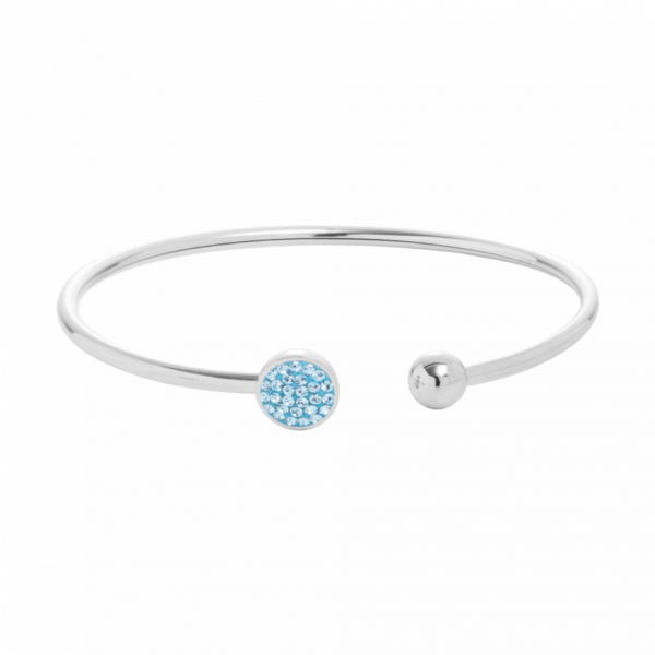 0113BE06 Armreifen Aquamarine poliert poliert