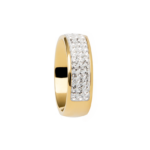 0096RG01 Ringe Crystal PVD-Echtgold-Beschichtung PVD-Echtgold-Beschichtung