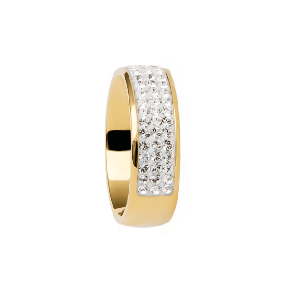 0096RG01 Ringe Crystal PVD-Echtgold-Beschichtung PVD-Echtgold-Beschichtung