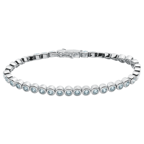 5005BE06 Armbänder Aquamarine Rhodium-Veredelung Rhodium-Veredelung