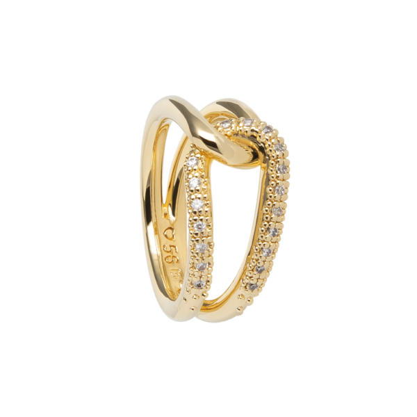 5001RG01 Ringe Crystal Echtgold-Veredelung Echtgold-Veredelung