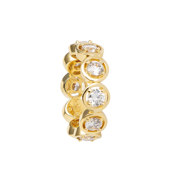 5002RG01 Ringe Crystal Echtgold-Veredelung Echtgold-Veredelung