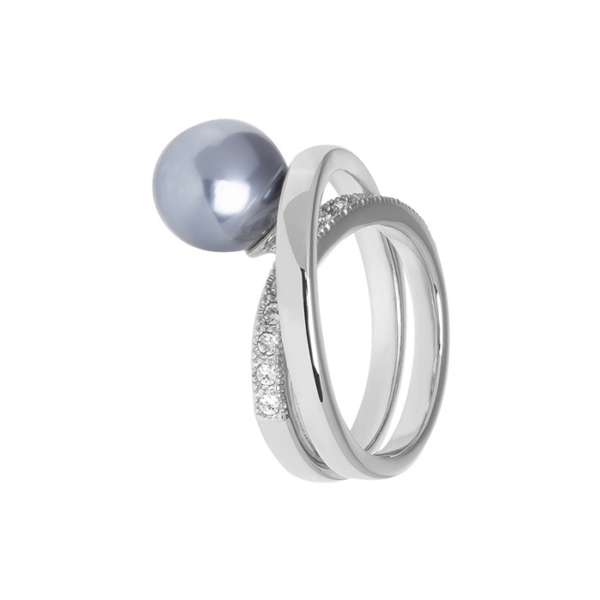 21035RHBGR Ringe Crystal Rhodium-Veredelung Rhodium-Veredelung