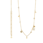 0164CG01 Collier Crystal PVD-Echtgold-Beschichtung PVD-Echtgold-Beschichtung