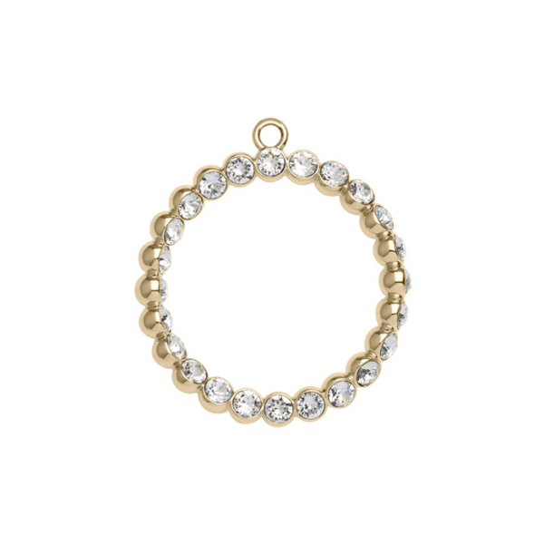 21010GOKY Anhänger Crystal Echtgold-Veredelung Echtgold-Veredelung