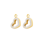 0137OG01 Einhänger Crystal PVD-Echtgold-Beschichtung PVD-Echtgold-Beschichtung