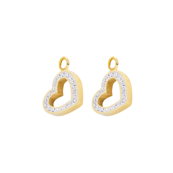 0137OG01 Einhänger Crystal PVD-Echtgold-Beschichtung PVD-Echtgold-Beschichtung