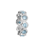 5002RE06 Ringe Aquamarine Rhodium-Veredelung Rhodium-Veredelung