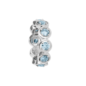 5002RE06 Ringe Aquamarine Rhodium-Veredelung Rhodium-Veredelung
