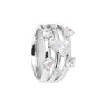 5009RE01 Ringe Crystal Rhodium-Veredelung Rhodium-Veredelung