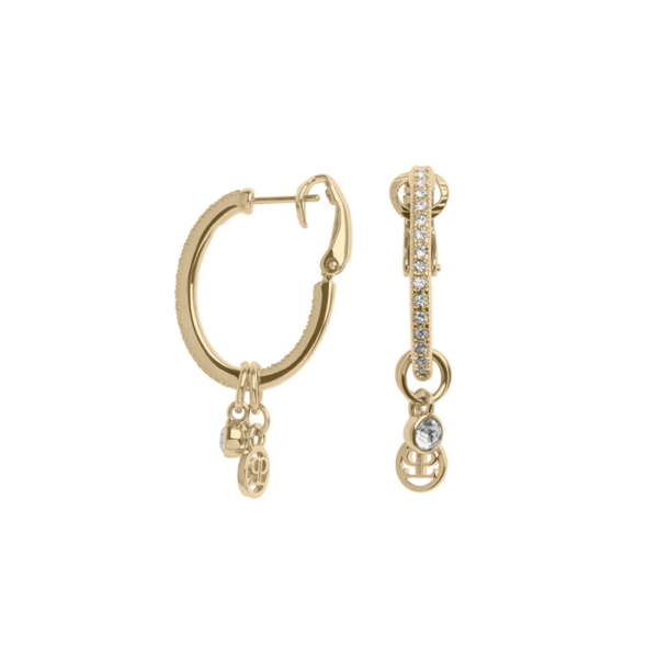 20941GOKY Creolen Crystal Echtgold-Veredelung Echtgold-Veredelung