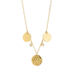 0165CG01 Collier Crystal PVD-Echtgold-Beschichtung PVD-Echtgold-Beschichtung