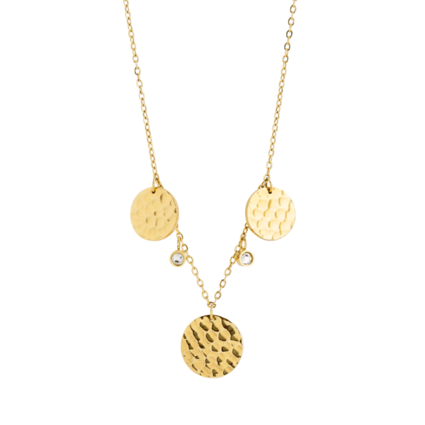 0165CG01 Collier Crystal PVD-Echtgold-Beschichtung PVD-Echtgold-Beschichtung