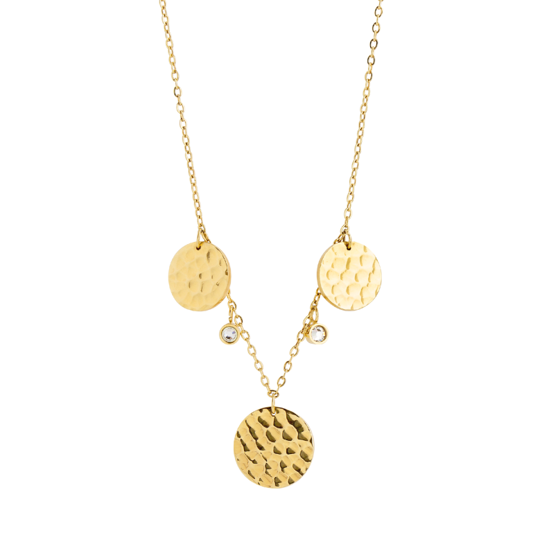 0165CG01 Collier  PVD-Echtgold-Beschichtung PVD-Echtgold-Beschichtung