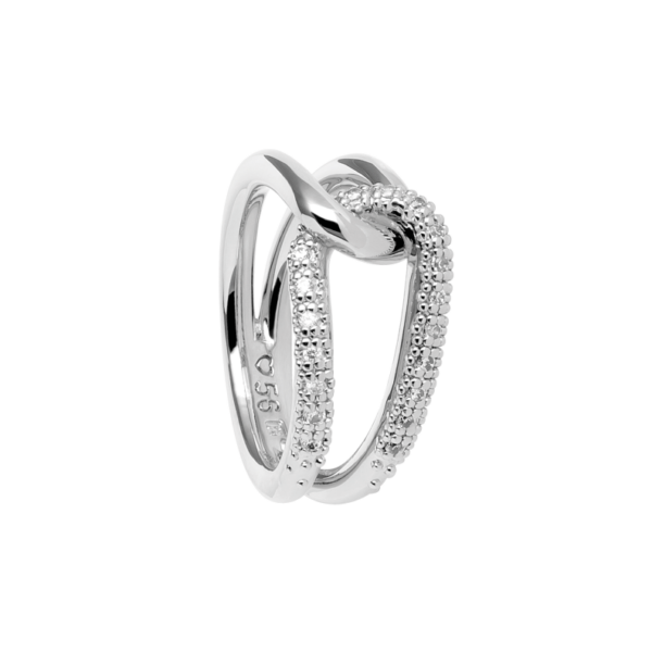 5001RE01 Ringe Crystal Rhodium-Veredelung Rhodium-Veredelung