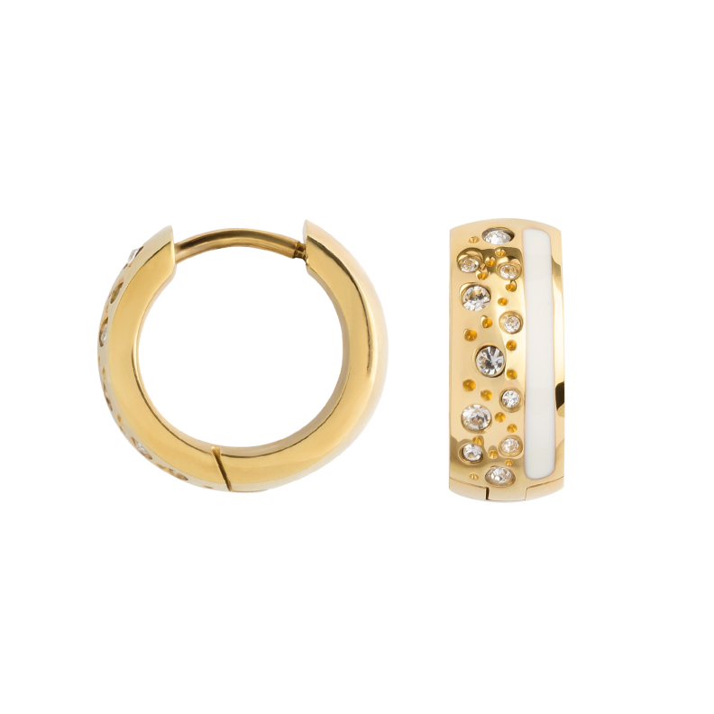 0108OG01 Creolen  PVD-Echtgold-Beschichtung PVD-Echtgold-Beschichtung