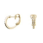 17974GOKY Creolen Crystal Echtgold-Veredelung Echtgold-Veredelung