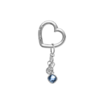 20923RHLBL Anhänger Blau Rhodium-Veredelung Rhodium-Veredelung
