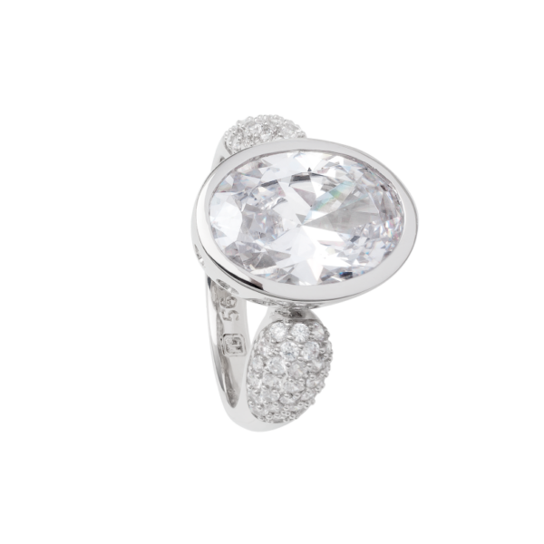 5010RE01 Ringe Crystal Rhodium-Veredelung Rhodium-Veredelung