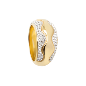 0116RG01 Ringe Crystal PVD-Echtgold-Beschichtung PVD-Echtgold-Beschichtung