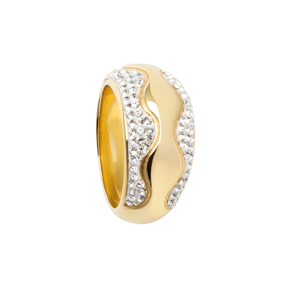 0116RG01 Ringe Crystal PVD-Echtgold-Beschichtung PVD-Echtgold-Beschichtung
