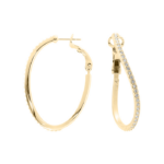 20567GOKY Creolen Crystal Echtgold-Veredelung Echtgold-Veredelung