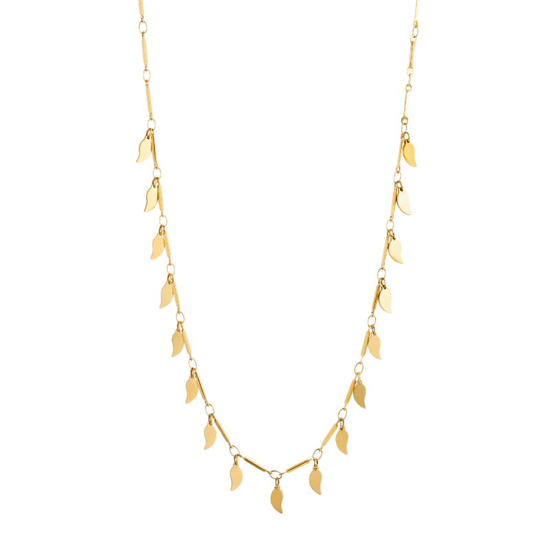 0180CG00 Collier  PVD-Echtgold-Beschichtung PVD-Echtgold-Beschichtung