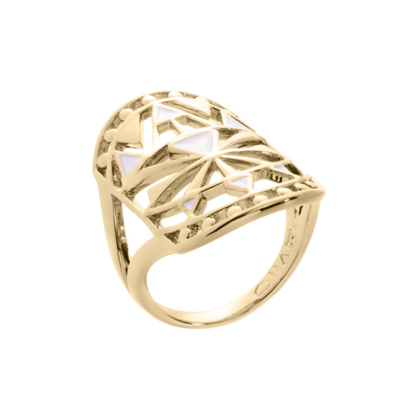 20877GOWSS Ringe  PVD-Echtgold-Beschichtung PVD-Echtgold-Beschichtung