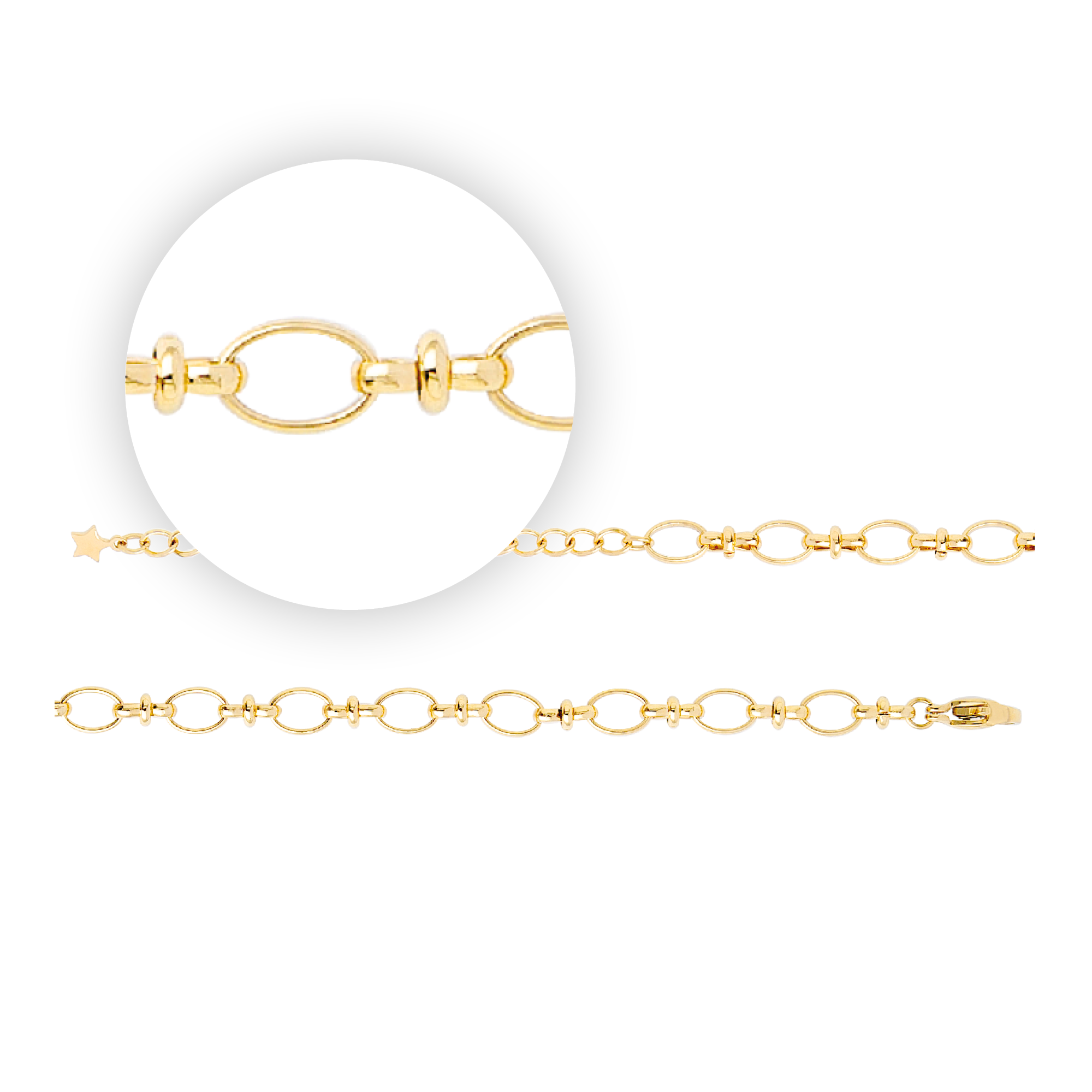 0185KG00   PVD-Echtgold-Beschichtung PVD-Echtgold-Beschichtung